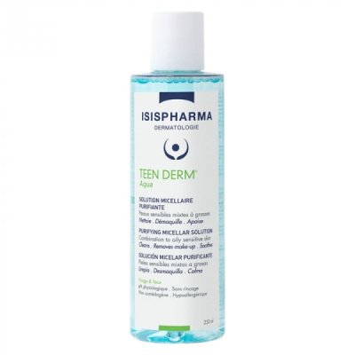 ISISPHARMA - Teen derm aqua solution micellaire demaquillante purifiante 250 ml