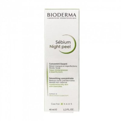 BIODERMA - Sebium peel concentre lissant nuit peaux sensibles a mixtes