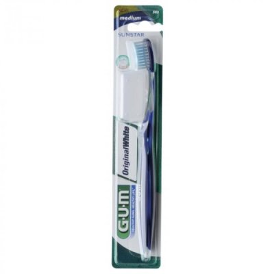 GUM - Brosse a dents original white medium compacte ref 563