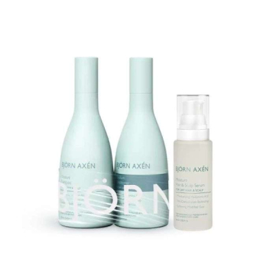 BJORN AXEN - Pack moisture intense shampoo + conditioner + serum