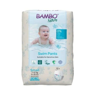 BAMBO NATURE - Couches de piscine taille s 7 a 12 kg 12 unites