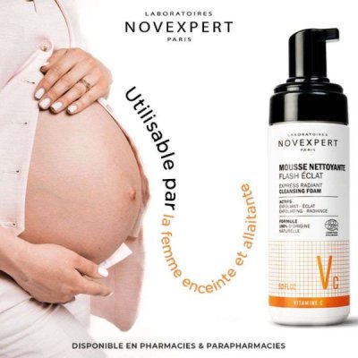 NOVEXPERT - Flash eclat mousse nettoyante 150 ml