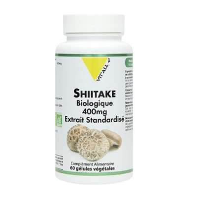 VIT'ALL+ - + Shiitake biologique 400 mg 60 gelules