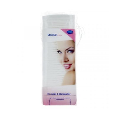 STERILUX - Visage coton carres 45 unites