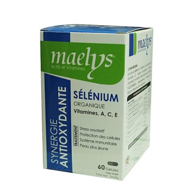 MAELYS - Selenium organique a,c,e synergie antioxydante 60 gelules