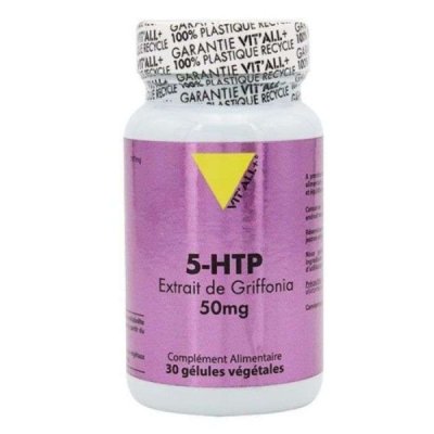 VIT'ALL+ - 5 Htp extrait de griffonia 50 mg 30 gelules vegetales