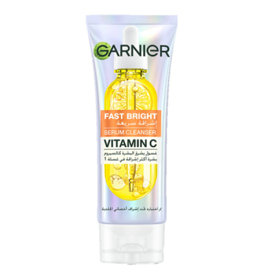 GARNIER - Pack Fast Bright Serum Cleanser Vitamin C 100ml + Super uv invisible sunscreen spf 50