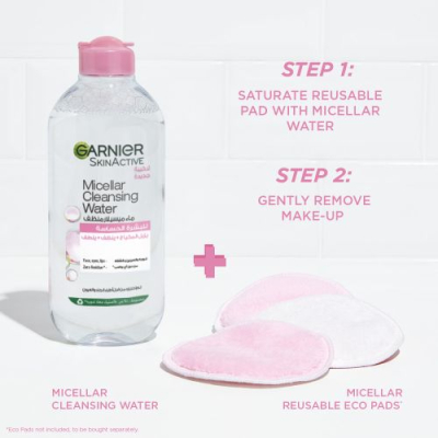 GARNIER - Pack solution micellaire tout en 1 peaux sensibles 400ml *2
