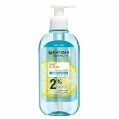 GARNIER - FAST CLEAR GEL NETTOYANT ANTI ACNE 200ML